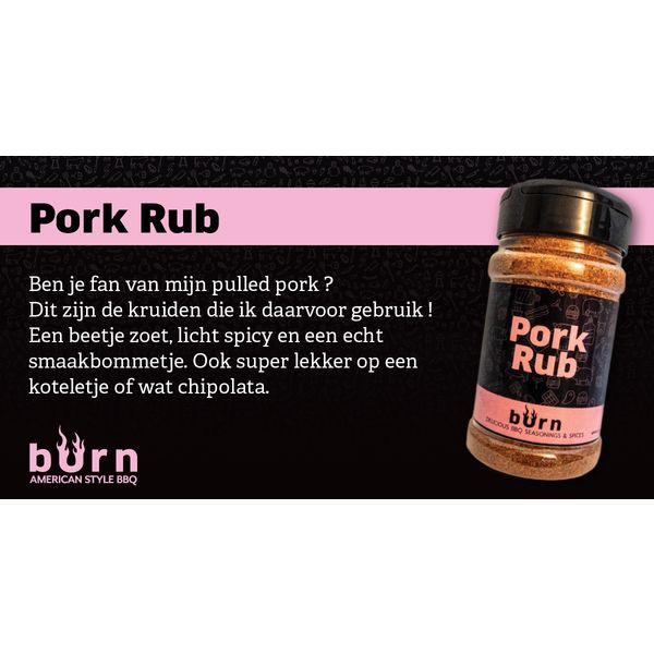 Burn PorkRub BBQ kruiden 200g