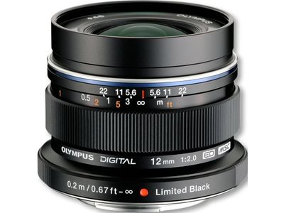 M.Zuiko Digital ED 12mm/F2.0 zwart