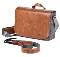 OM-D Messenger Leather Bag (w/ Strap) 