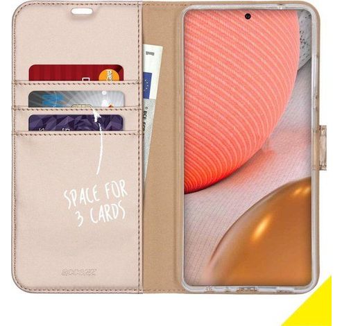 Wallet Softcase Booktype Samsung Galaxy A72 gold  Accezz