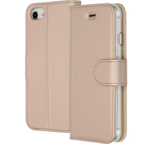 Wallet softcase booktype iPhone 7/8 gold  Accezz