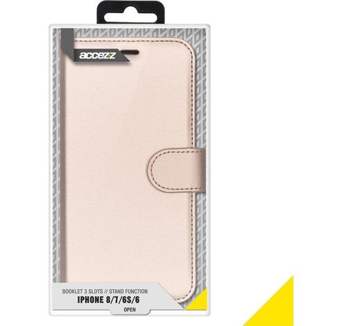 Wallet softcase booktype iPhone 7/8 gold  Accezz