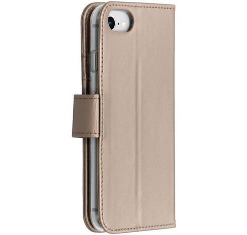 Wallet softcase booktype iPhone 7/8 gold  Accezz