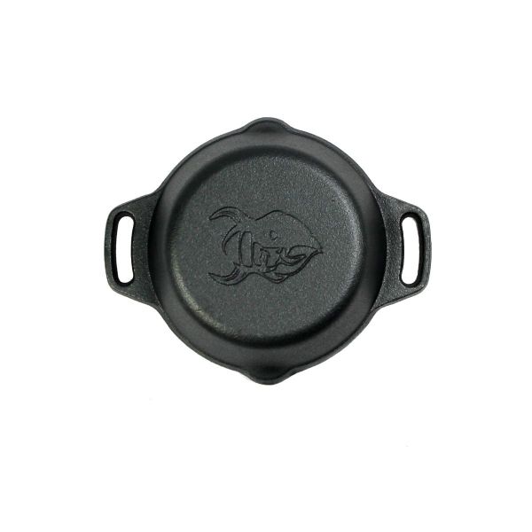 Valhal Outdoor Skillet gietijzer met handgrepen 15 cm