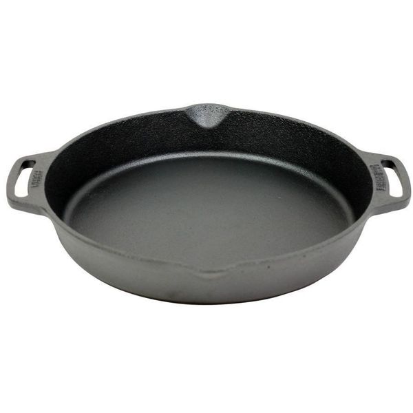 Valhal Outdoor Skillet gietijzer met handgrepen 30 cm