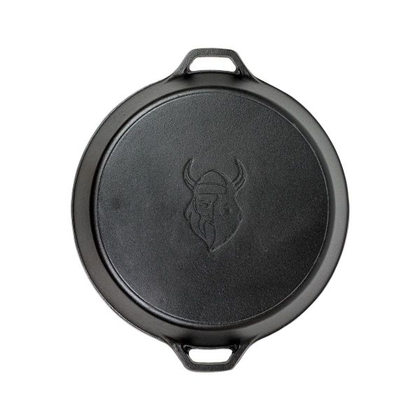 Valhal Outdoor Skillet gietijzer met handgrepen 50 cm