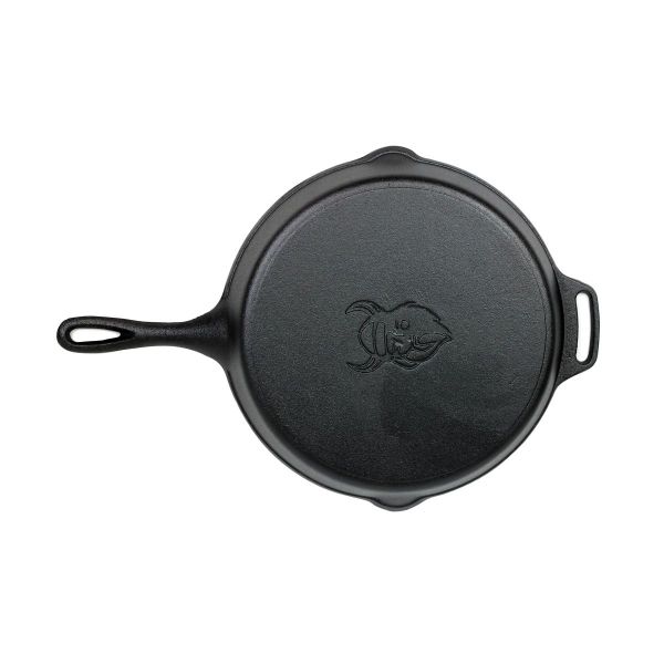 Valhal Outdoor Skillet koekenpan gietijzer met steel 30 cm