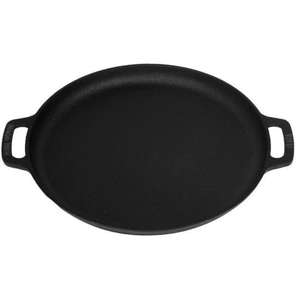 Valhal Outdoor Skillet plancha gietijzer met handgrepen 35 cm