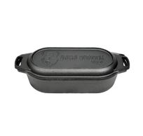 dutch oven braadpan gietijzer met grill 2 l 