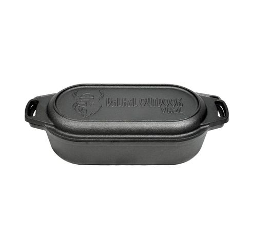 dutch oven braadpan gietijzer met grill 2 l  Valhal Outdoor