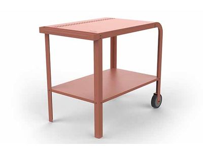 Vallone Bijzettafel Terracotta 87x50.8x73.2cm