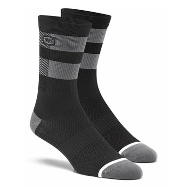 FLOW Performance Socks  Black/Grey Size: SM  100%