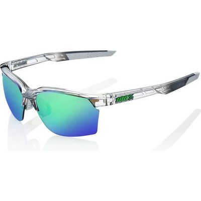 SPORTCOUPE - Polished Translucent Crystal Grey - Green Multilayer Mirror Lens Polished Cr Grey Size: UNI 