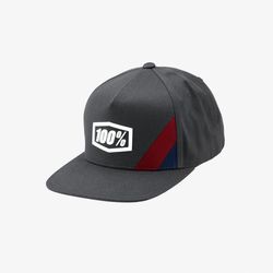 100% CORNERSTONE Snapback Hat Steel Size: Adult 