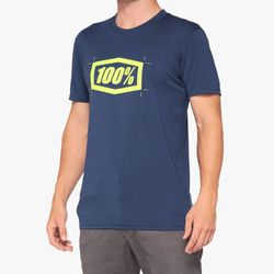 100% CROPPED Tech T-shirt  Navy Size: LG 