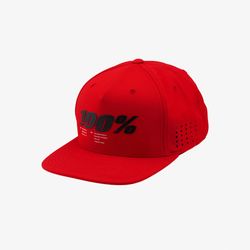 100% DRIVE Snapback Hat  Red Size: UNI 