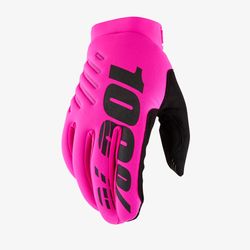 100% Glove MTB BRISKER SP22 Neon Pink Size: XL 