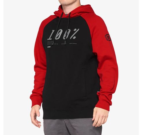 BARRAGE Hooded Pullover Chilli Pepper/Black Size: MD  100%