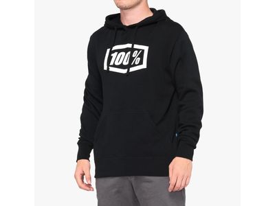 ESSENTIAL Hooded Pullover  Black Size: LG
