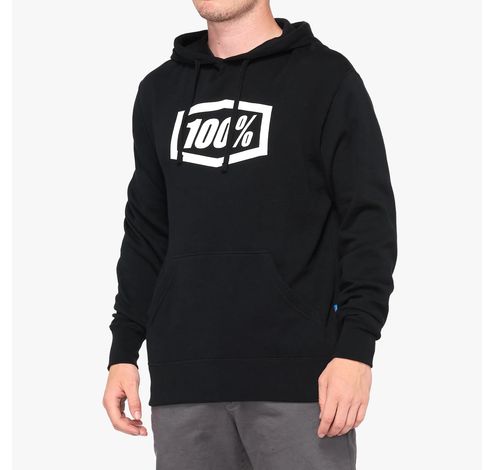 ESSENTIAL Hooded Pullover  Black Size: LG  100%