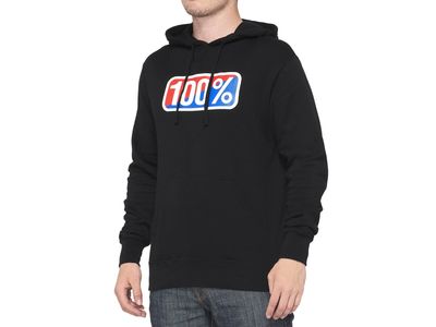 CLASSIC Hooded Pullover  Black Size: LG