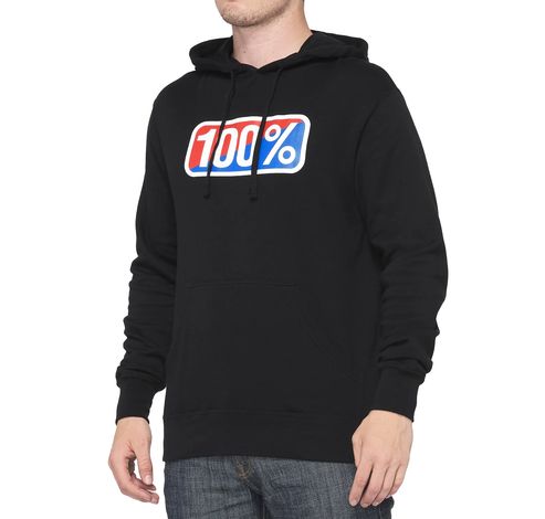 CLASSIC Hooded Pullover  Black Size: SM  100%