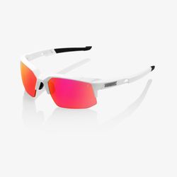 100% SPEEDCOUPE - Soft Tact Off White - Purple Multilayer Mirror Lens 