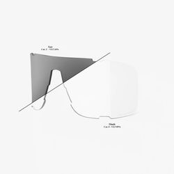 100% EASTCRAFT Replacement Lens Shield - Photochromic Clear / Smoke 