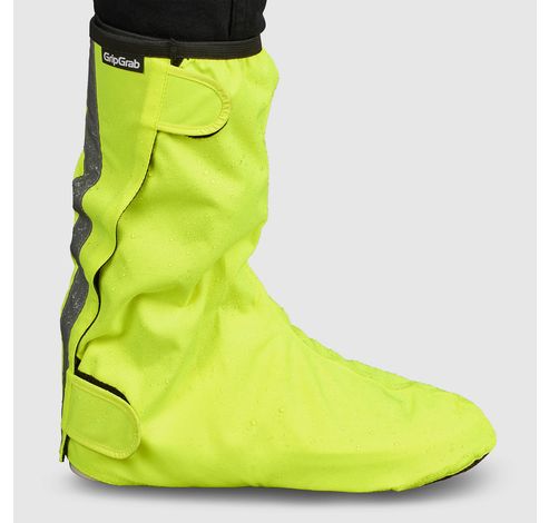 DryFoot Waterproof Everyday Shoe Covers 2 Yellow Hi-Vis M  Gripgrab