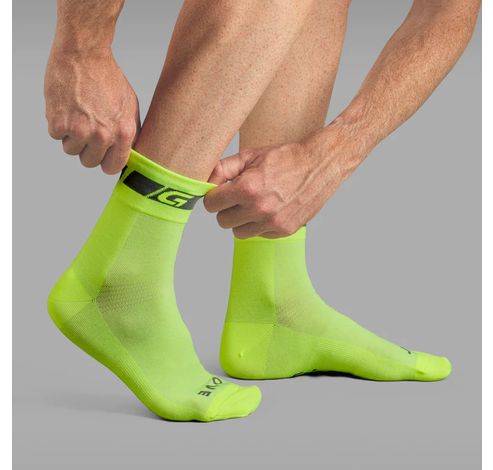 Hi-Vis Regular Cut Socks Yellow Hi-Vis L  Gripgrab