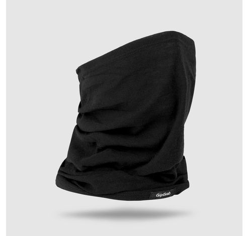 Multifunctional Merino Neck Warmer Black Onesize  Gripgrab