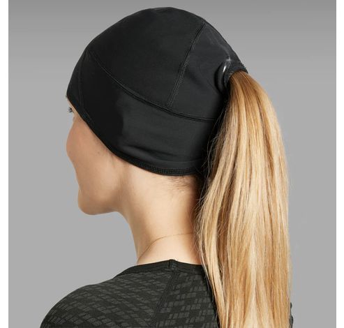 Ponytail Windproof Thermal Skull Cap Black S  Gripgrab