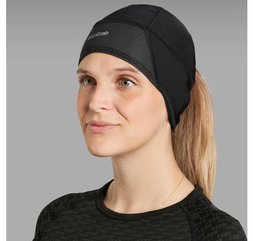 Ponytail Windproof Thermal Skull Cap Black S  Gripgrab