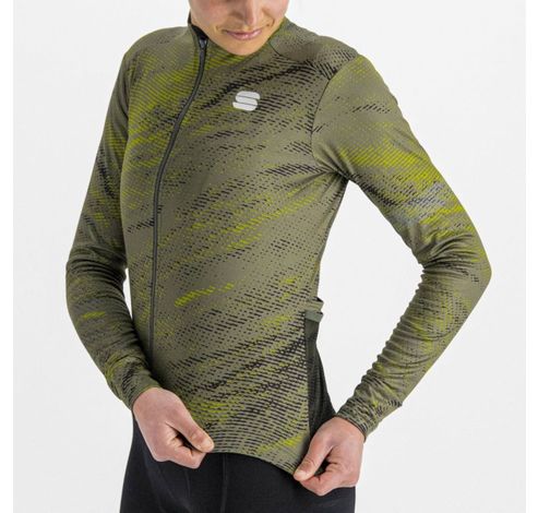 CLIFF SUPERGIARA W THERMAL JERSEY BEETLE GUACAMOLE BLACK  XL  Sportful