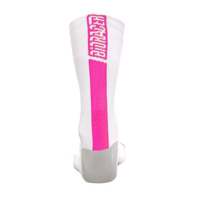 CO_BR20115 SUMMER SOCKS M White - Fluo Pink (Packed)  Bioracer