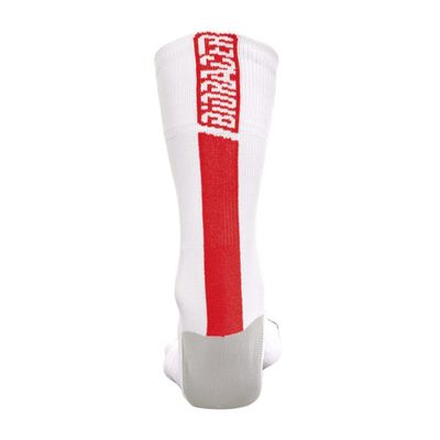 CO_BR20115 SUMMER SOCKS M White - Red  Bioracer