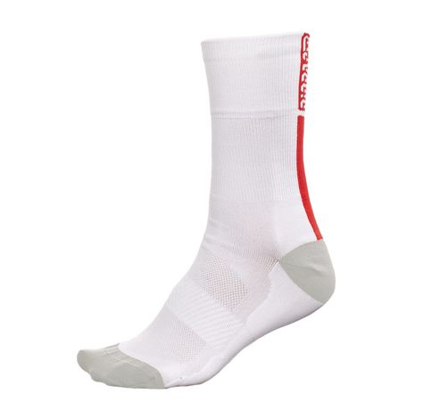 CO_BR20115 SUMMER SOCKS L White - Red (Packed)  Bioracer