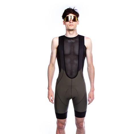 CO_BR11715 ICON BIBSHORTS S Olive  Bioracer