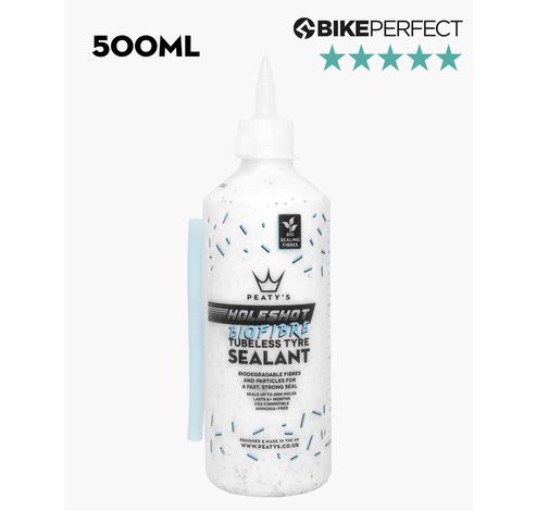 Holeshot BioFibre Tubeless Tyre Sealant Bottle 500ml  Peaty's