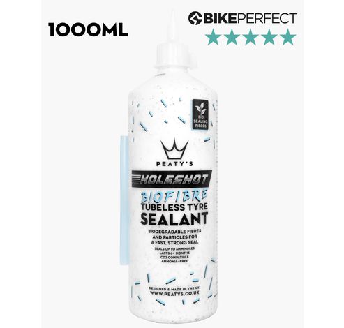 Holeshot BioFibre Tubeless Tyre Sealant Bottle 500ml  Peaty's