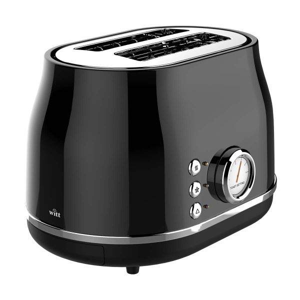 Premium Retro toaster Black 