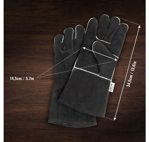 Gants de pizzaïolo noir/gris  WITT