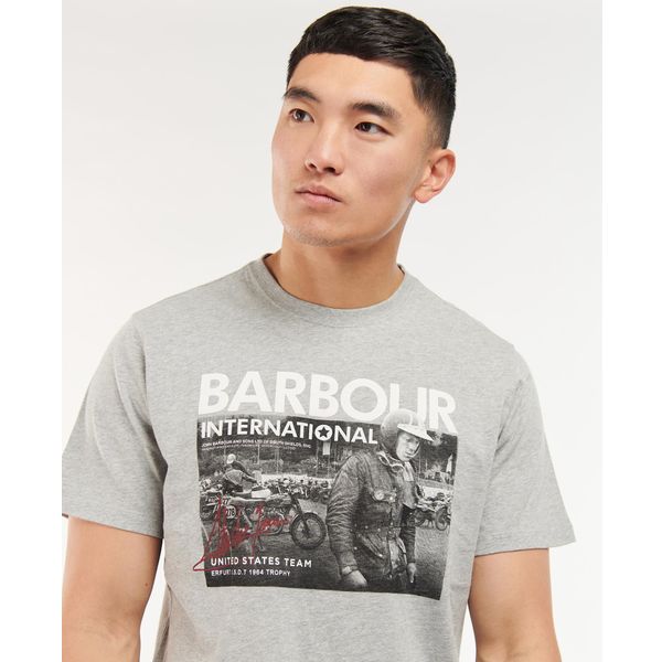 Barbour B.Intl Carter T-Shirt M Grey Marl