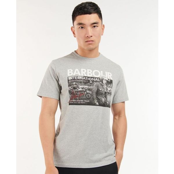 Barbour B.Intl Carter T-Shirt M Grey Marl