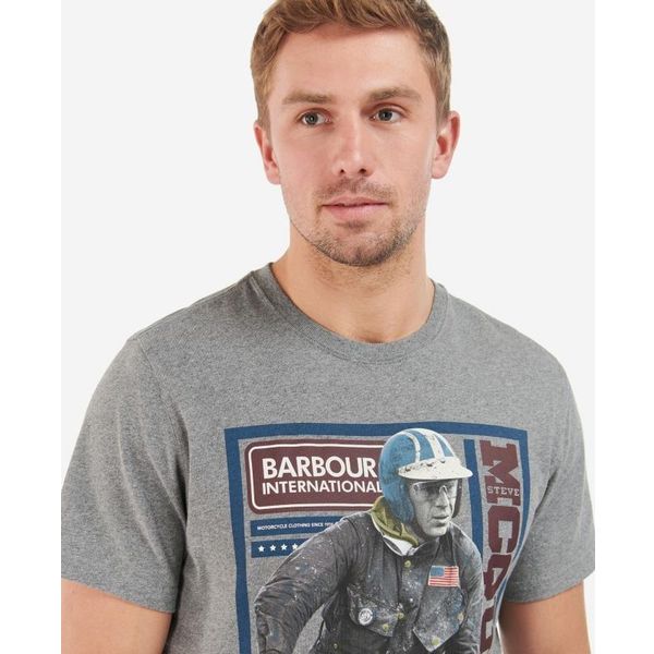 Barbour B.Intl Delaney T-Shirt L Grey Marl