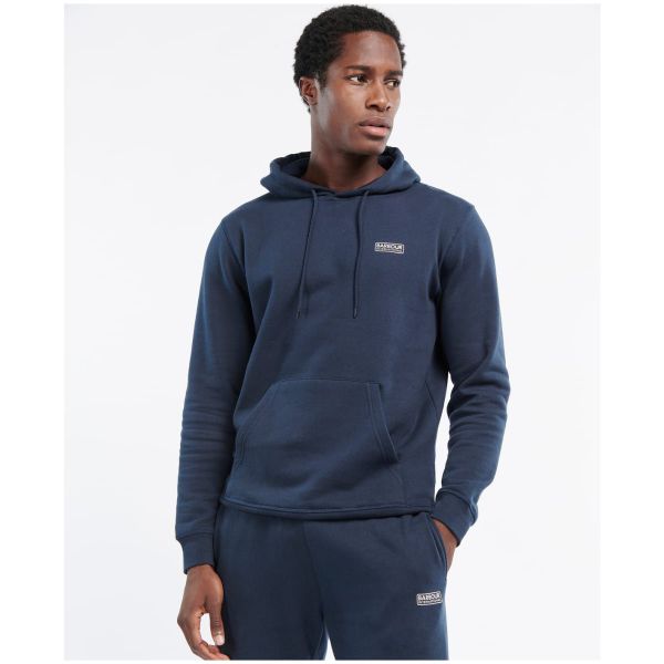 Barbour Hoodie klein logo Navy M