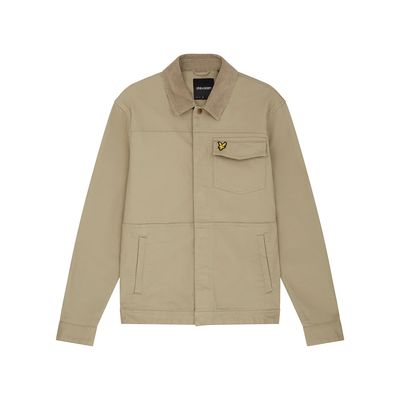 JK1712V-W783 KHAKI SMOKE-MT-S  Lyle&Scott