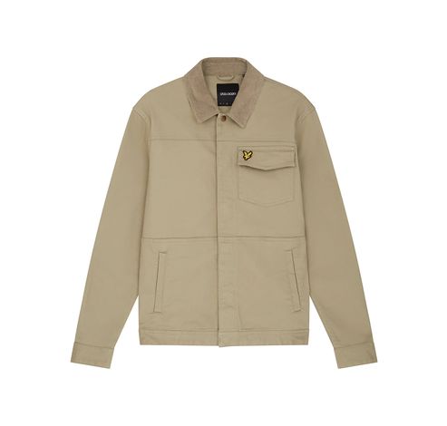 Cord Collar Trucker Khaki Smoke L  Lyle&Scott