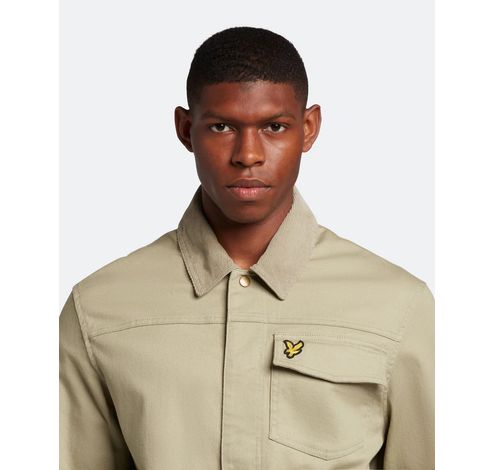 Cord Collar Trucker Khaki Smoke L  Lyle&Scott