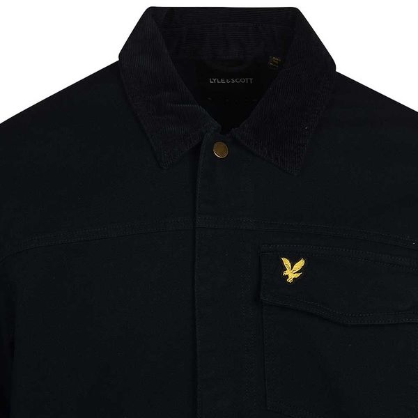 Lyle&Scott Cord Collar Trucker Dark Navy S